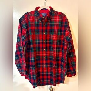 Vintage Pendleton 100% Virgin Wool Shirt Christie Tartan Plaid Made in USA M